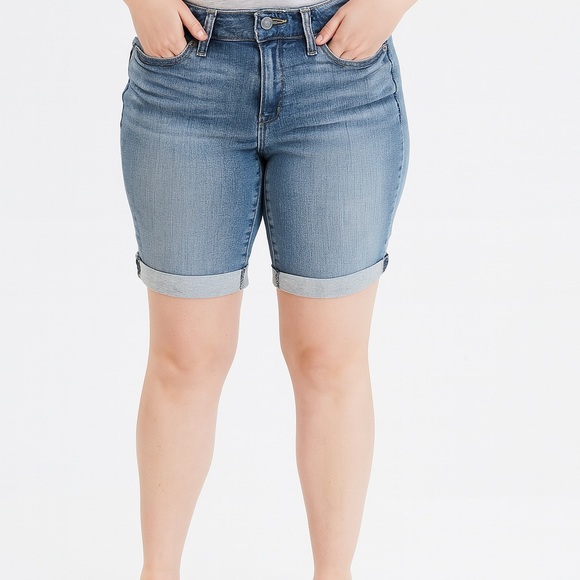 Levi's Pants - Levi's Blue Jean Shorts Mid-Rise Cuffed Hem